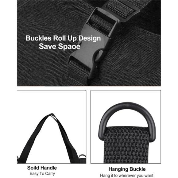 Roll Up Tool Bag,16OZ Canvas Wrench RollUp Pouch MultiPurpose Tool Organizer - Picture 6 of 7